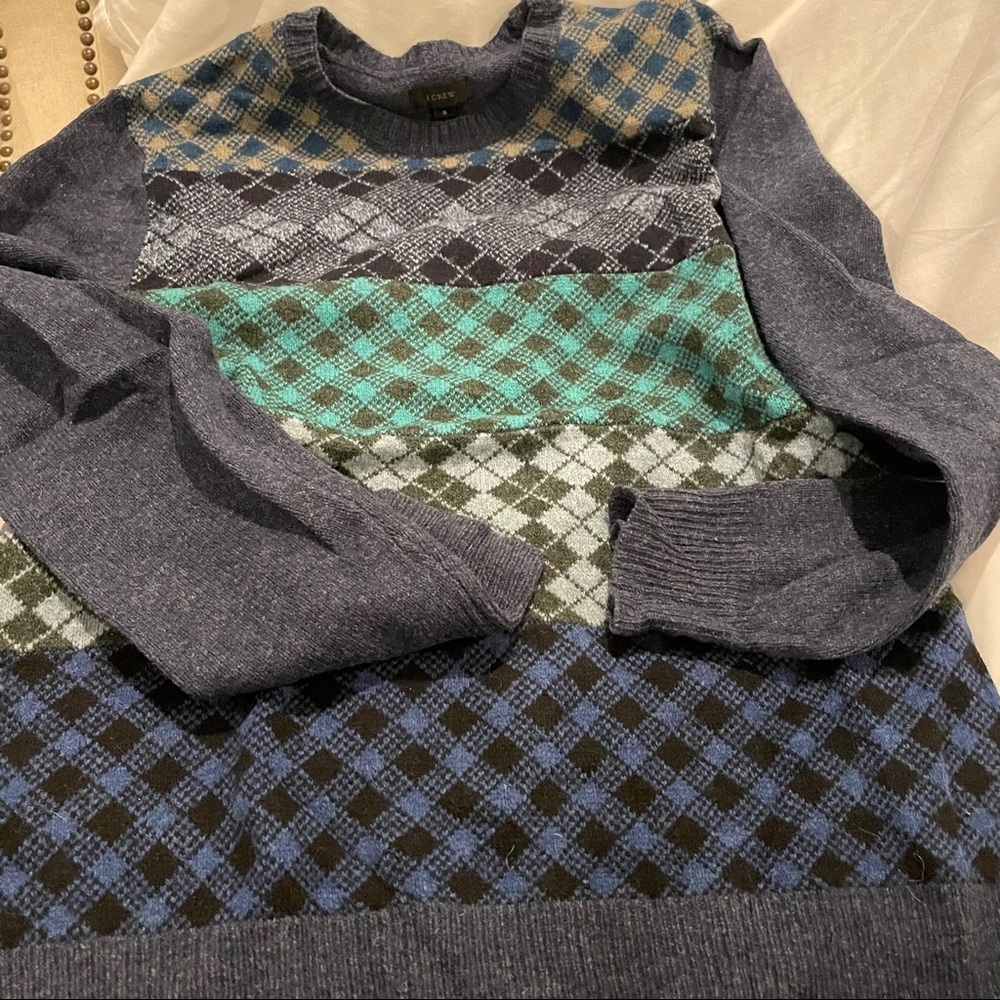 J. Crew Pattern Wool Sweater - image 3